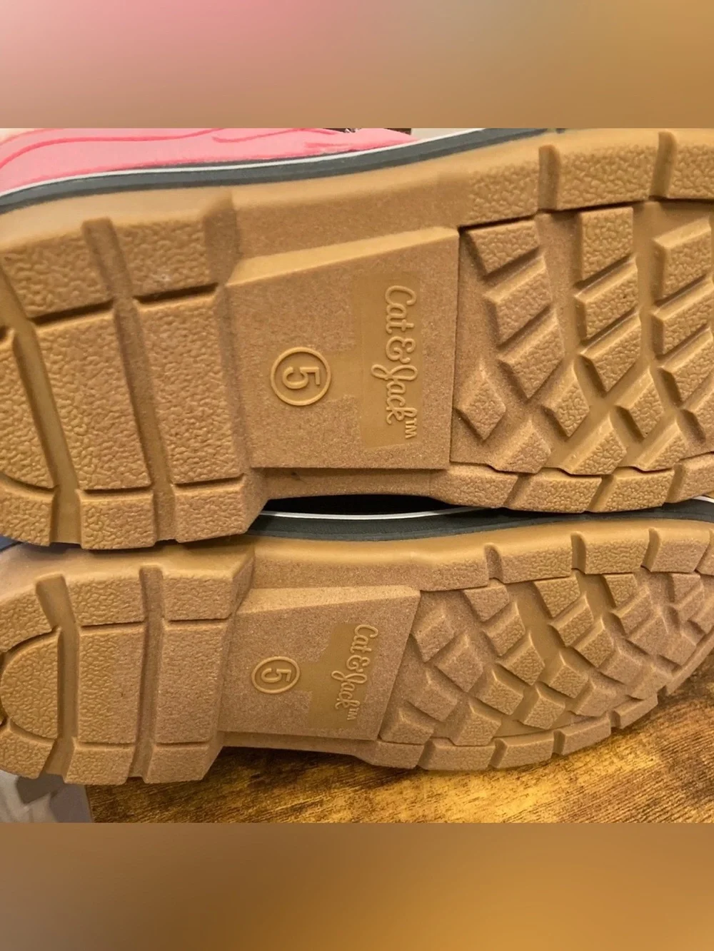 Kids' Kit Waterproof Snow Boots - Cat & Jack™ Pink Big girl Size 5 New